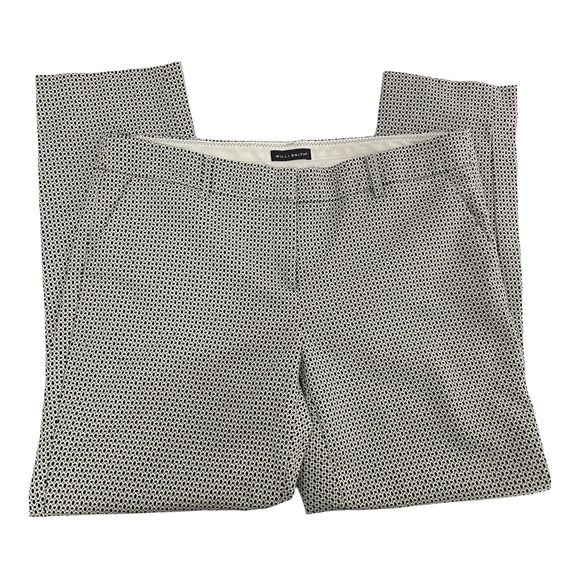 Willi Smith Pants - Willi Smith Navy‎ Tan Patterned Pants Size 12 Office Siren Corpcore